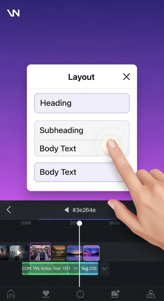 Choose a Layout (Heading, Subheading, Body Text) Choose a Layout (Heading, Subheading, Body Text)