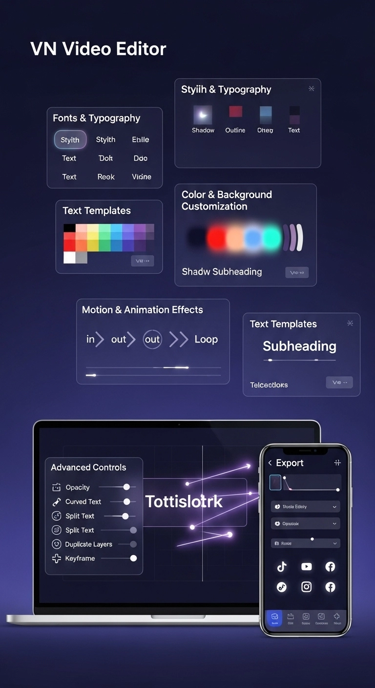 Key Features of VN Video Editor for Adding Text Key Features of VN Video Editor for Adding Text