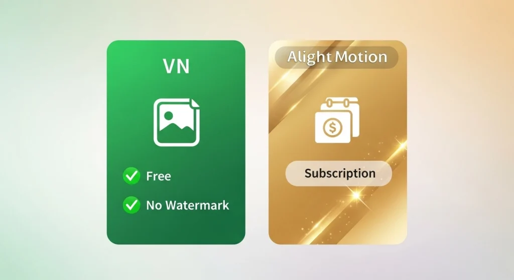 Pricing & Long-term Costs - VN Video Editor vs Alight Motion
