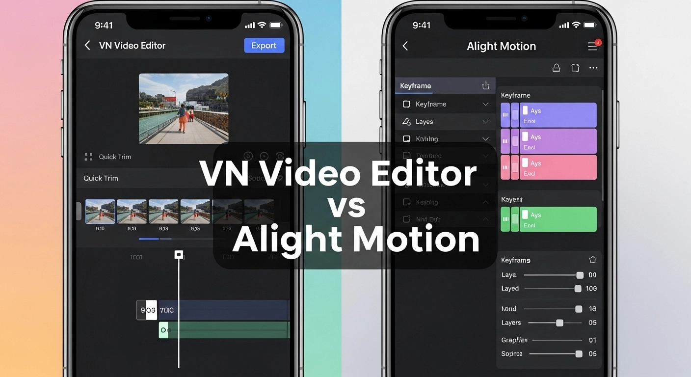 VN Video Editor vs Alight Motion — Full Comparison